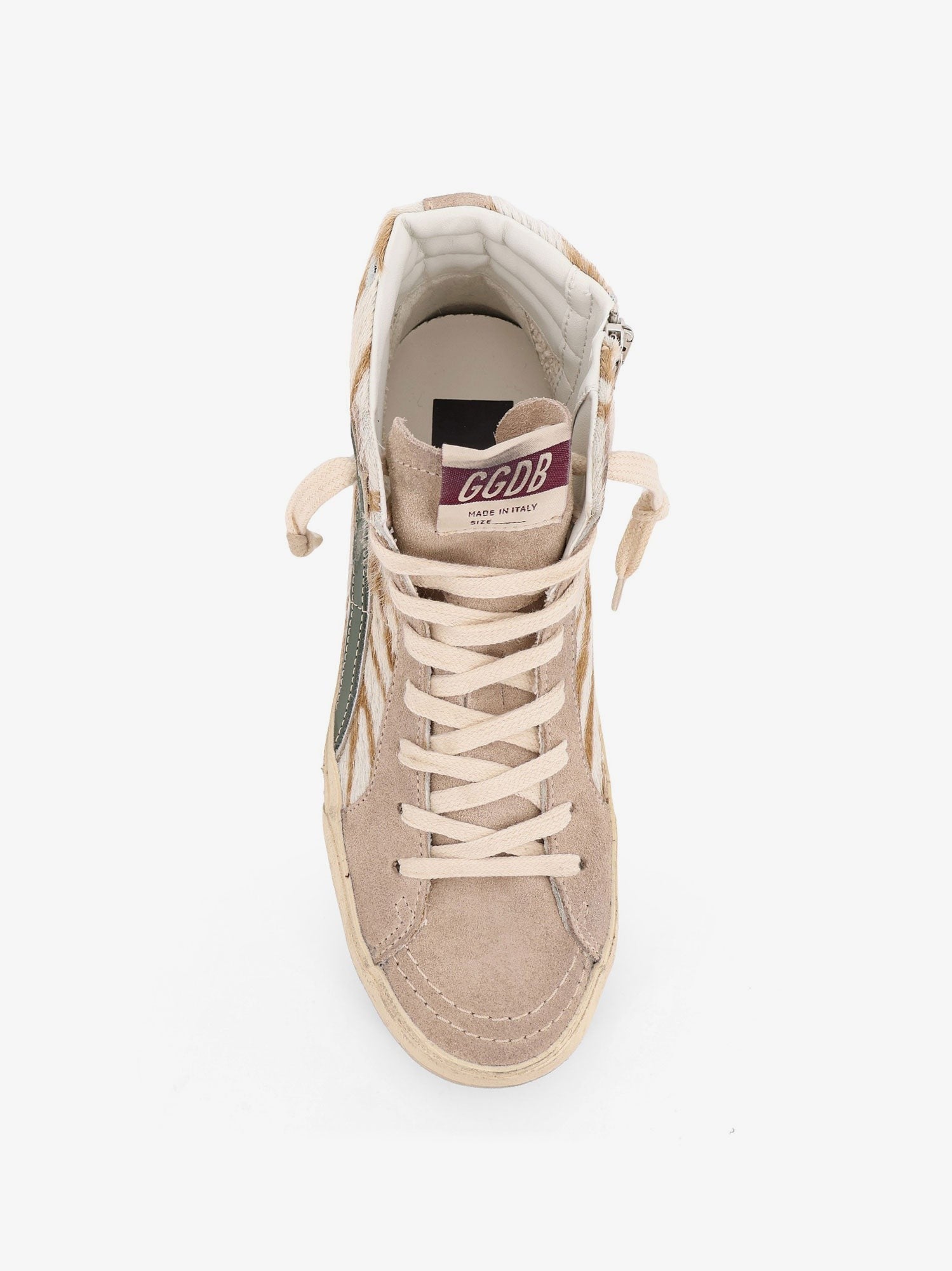 Golden Goose Deluxe Brand Slide Classic suede and pony skin sneakers