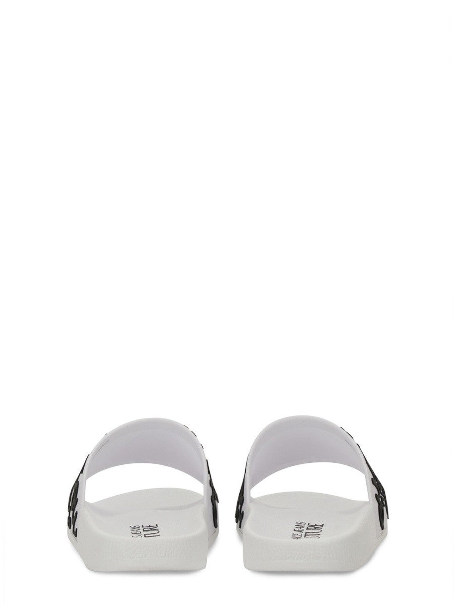 Versace Jeans Couture SLIDER-SANDALE MIT LOGO