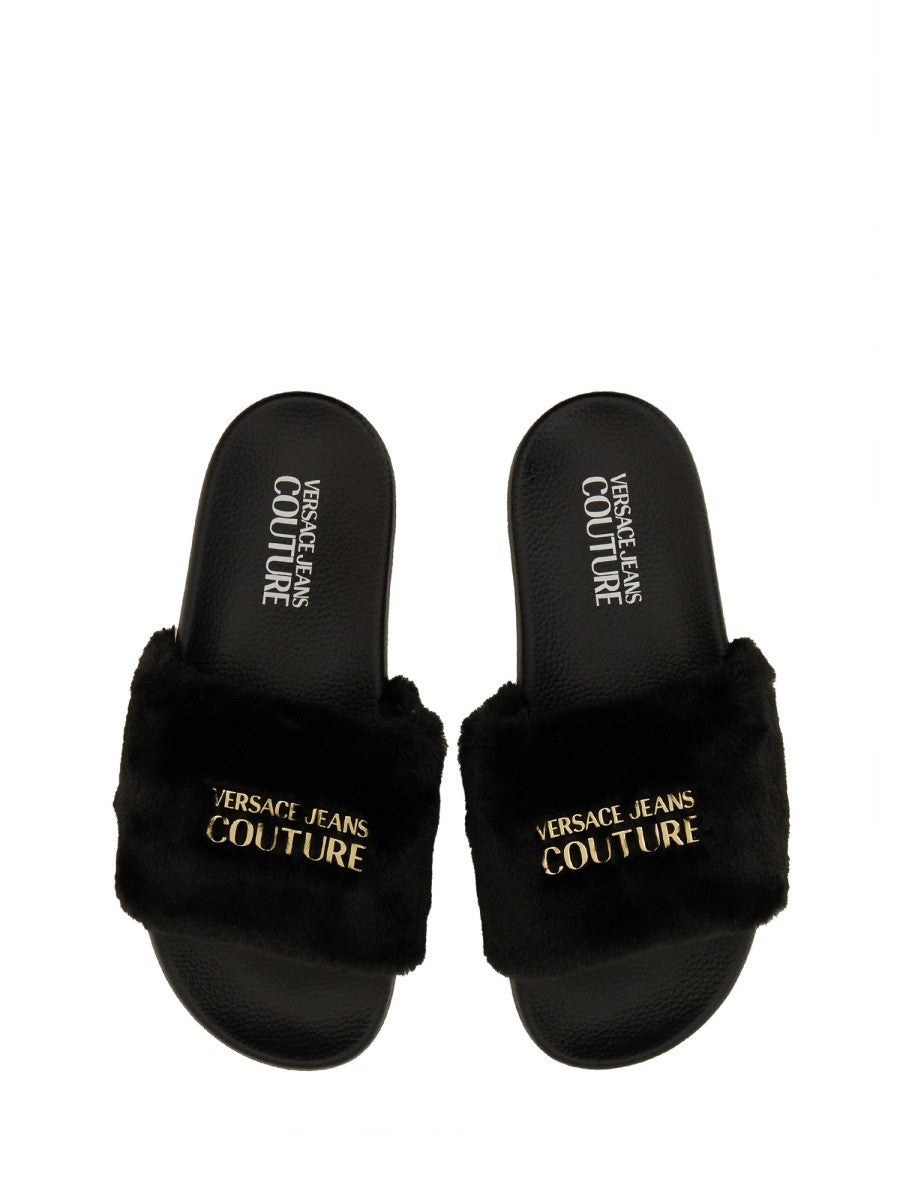 Versace Jeans Couture SLIDE SANDAL WITH LOGO