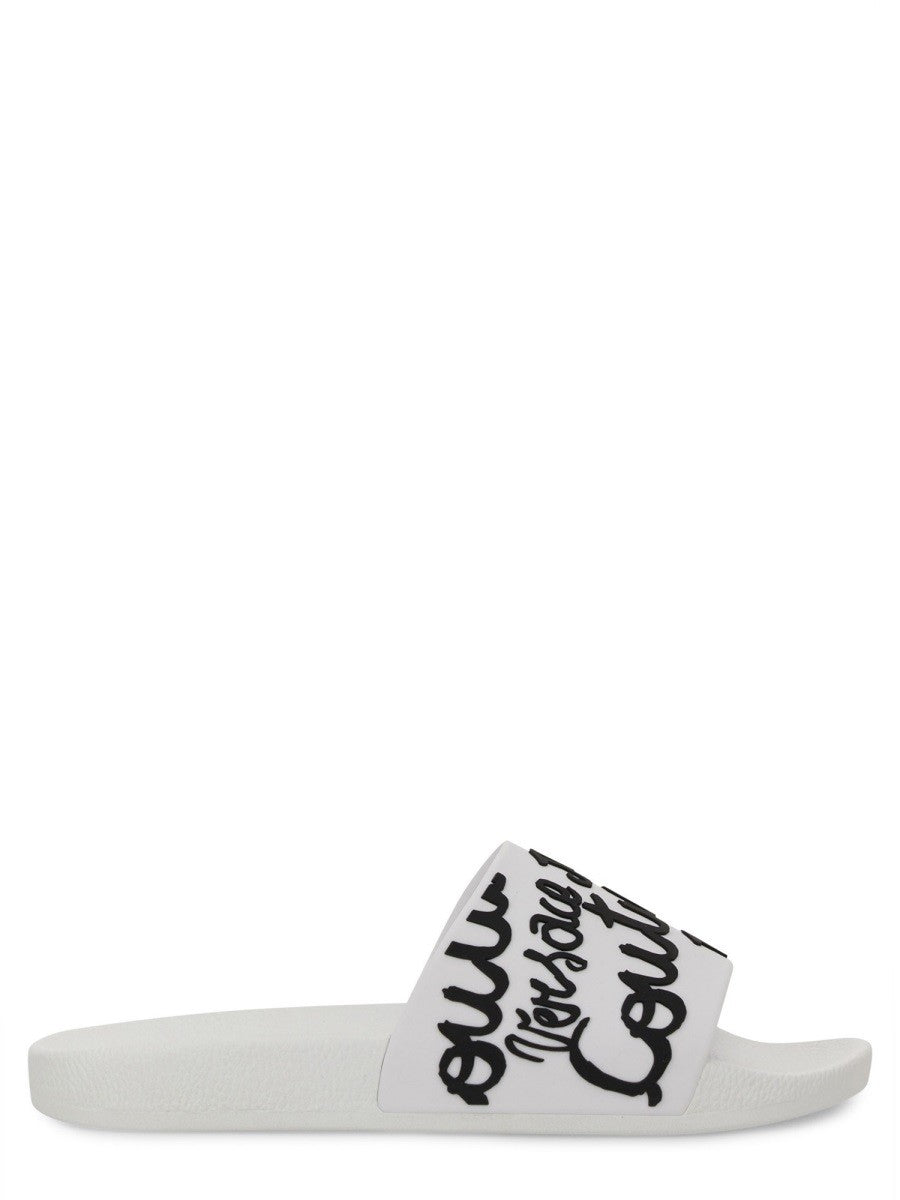 Versace Jeans Couture SLIDER-SANDALE MIT LOGO