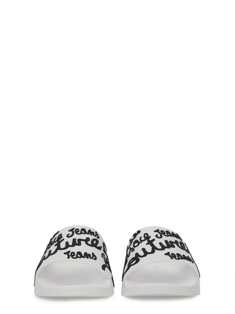 Versace Jeans Couture SLIDER-SANDALE MIT LOGO