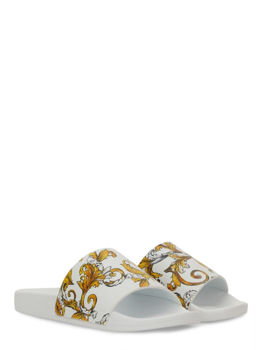 Versace Jeans Couture BADESANDALE MIT LOGO