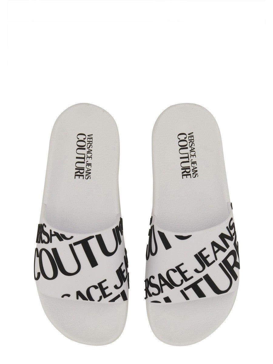Versace Jeans Couture BADESANDALE MIT LOGO