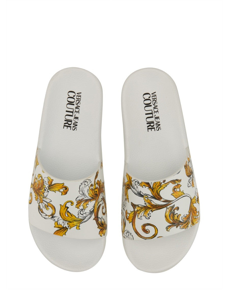 Versace Jeans Couture BADESANDALE MIT LOGO