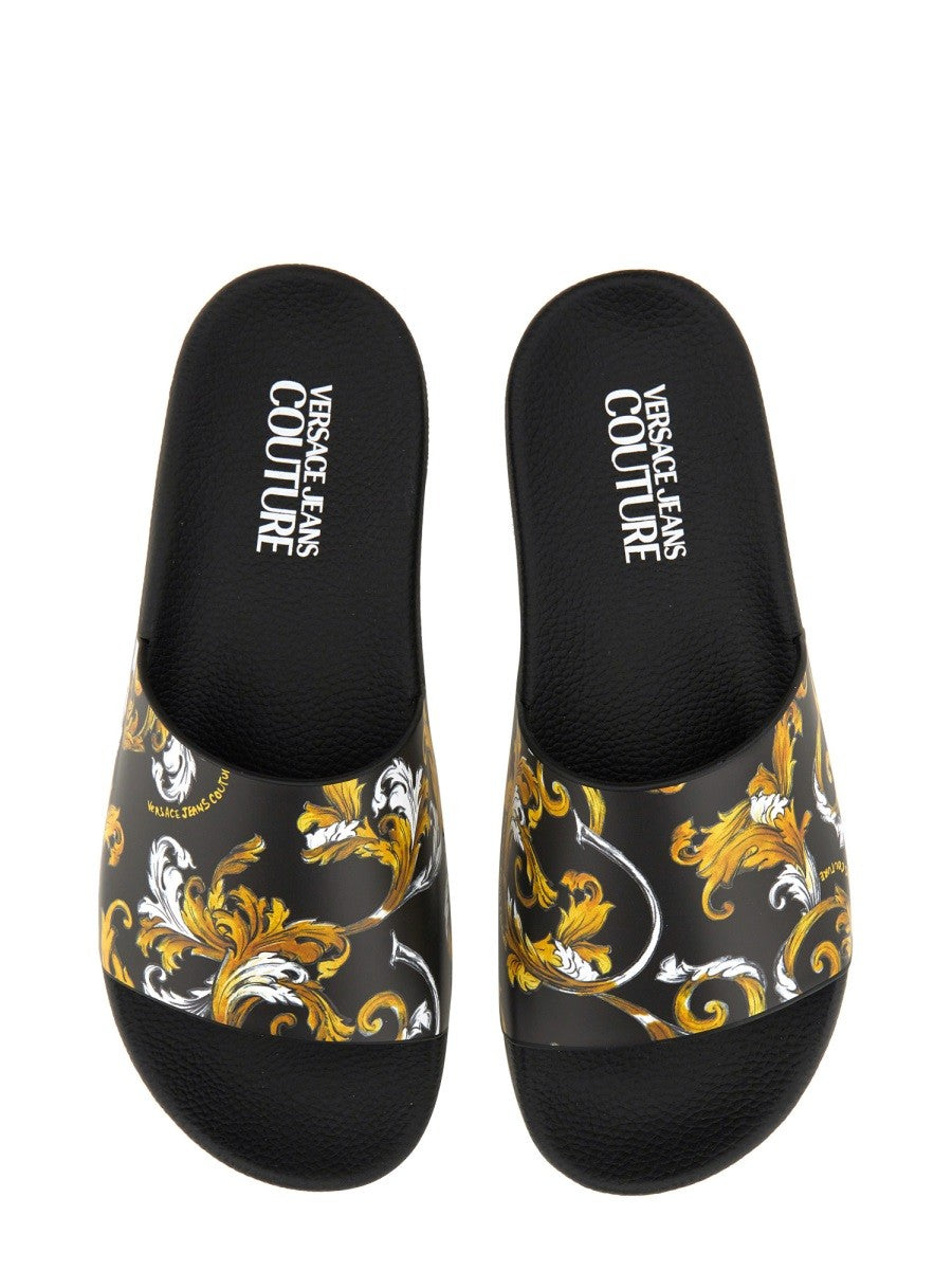 Versace Jeans Couture SLIDE SANDAL WITH LOGO