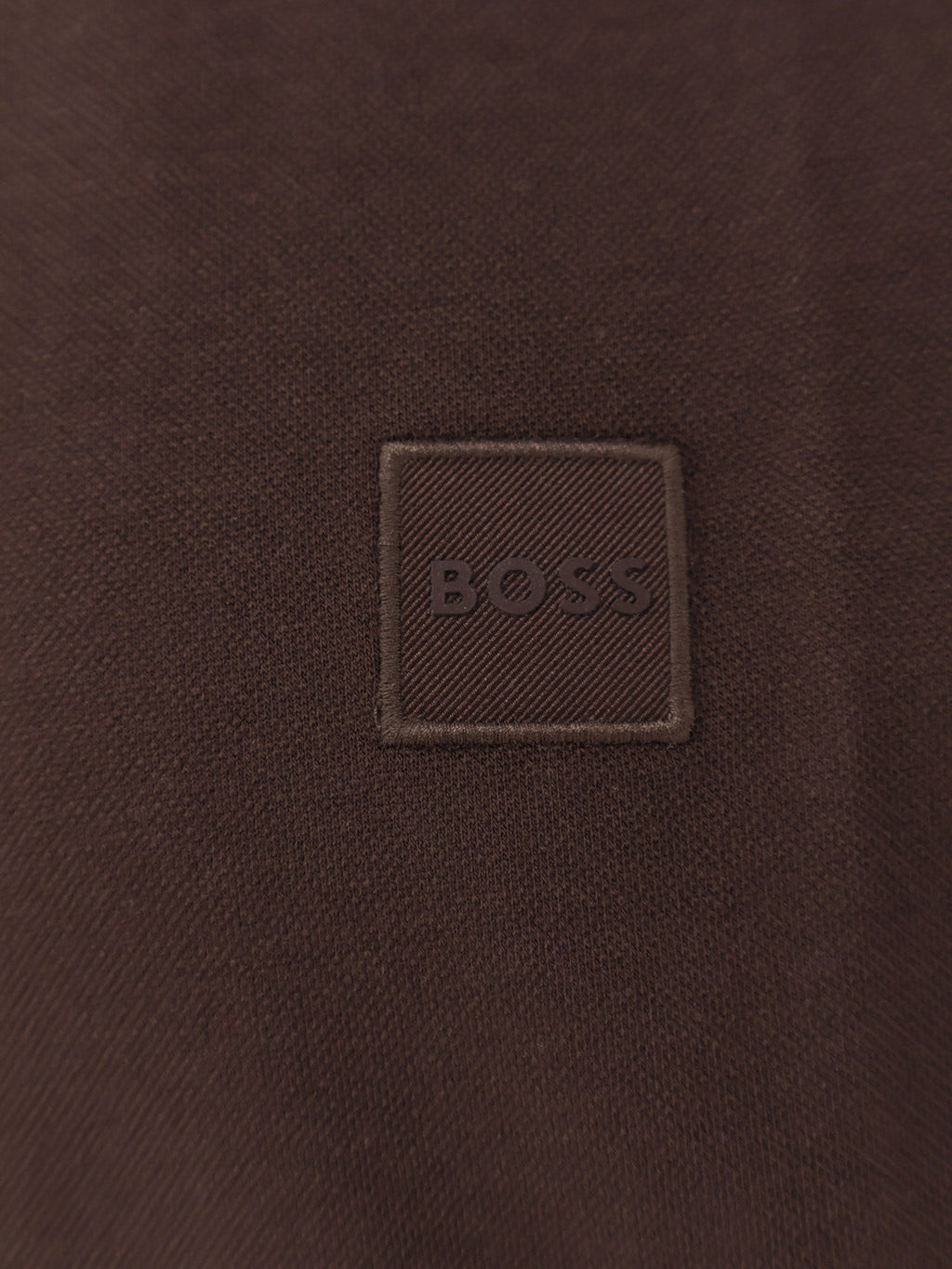 Boss Slim Fit βαμβακερό polo μπλουζάκι