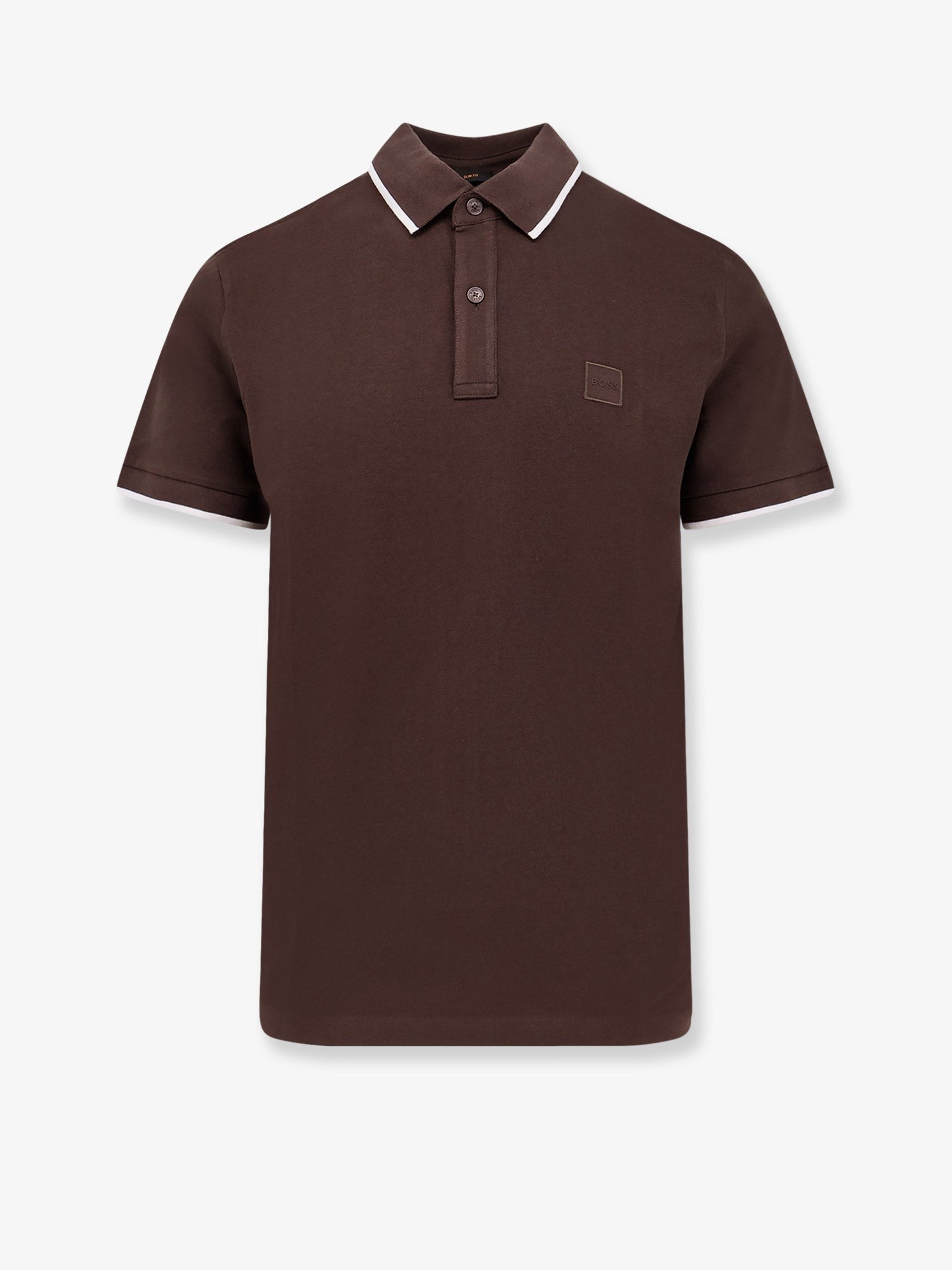 Boss Polo en coton coupe slim