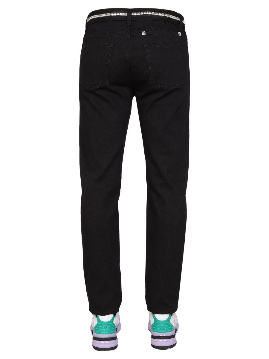 Givenchy Slim Fit Jeans with Metallic Details
