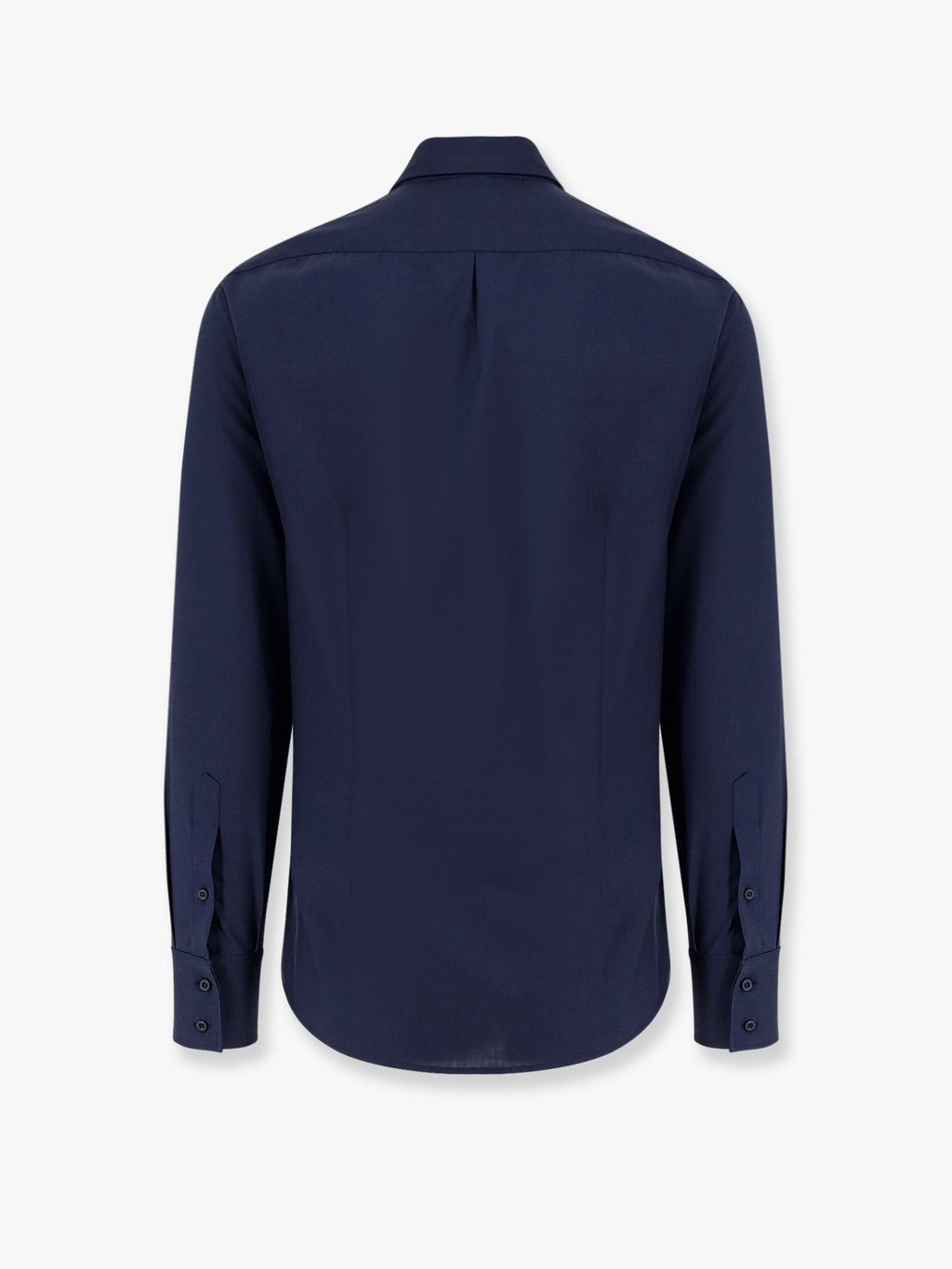 Brunello Cucinelli Camisa de lã virgem slim fit