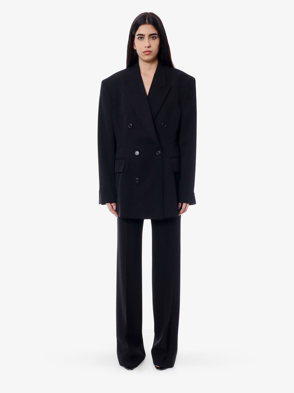 Balenciaga Ullbukse med smal passform