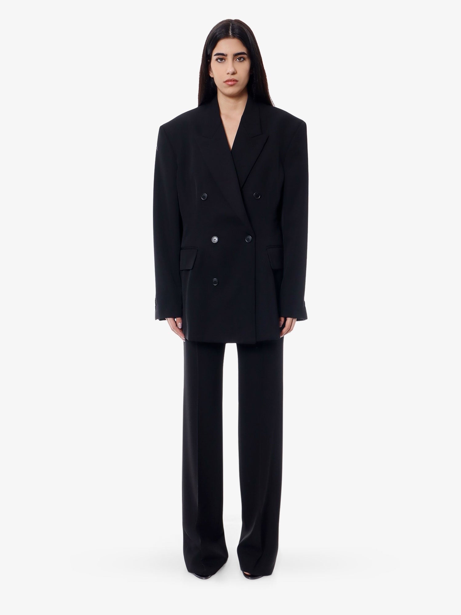 Balenciaga Ullbukse med smal passform
