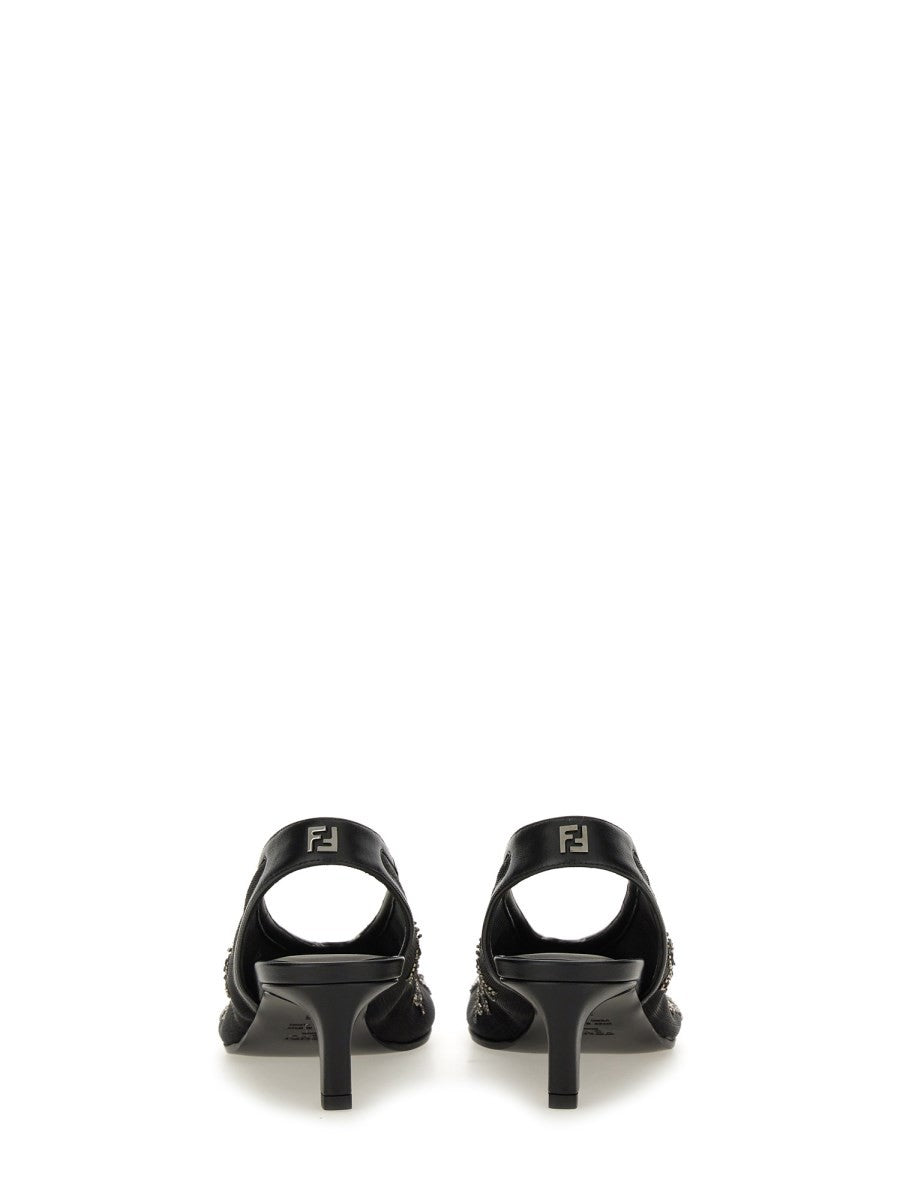 Fendi SLINGBACK WITH EMBROIDERY