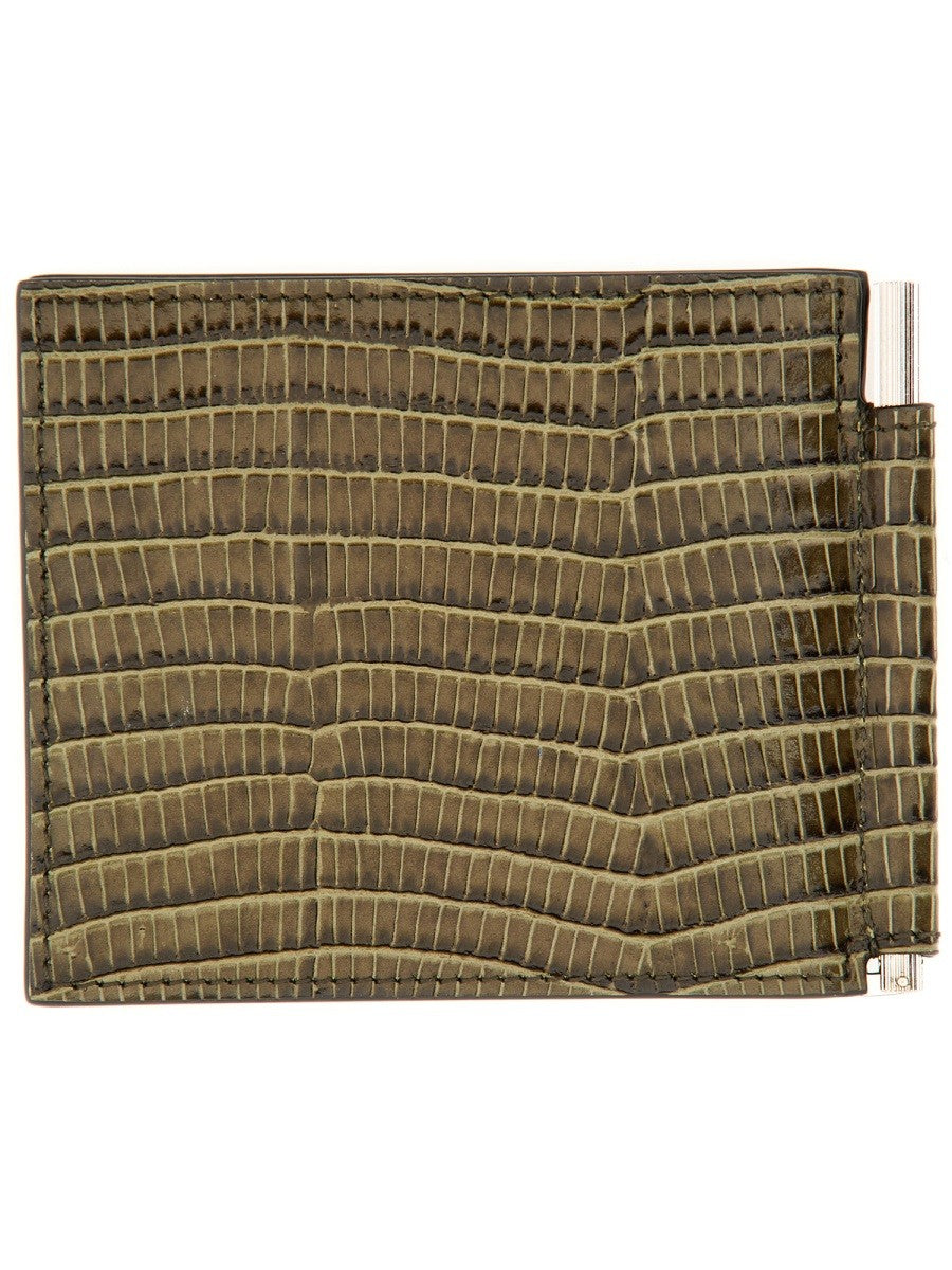 Tom Ford SMALL LEATHER MONEY CLIP WALLET