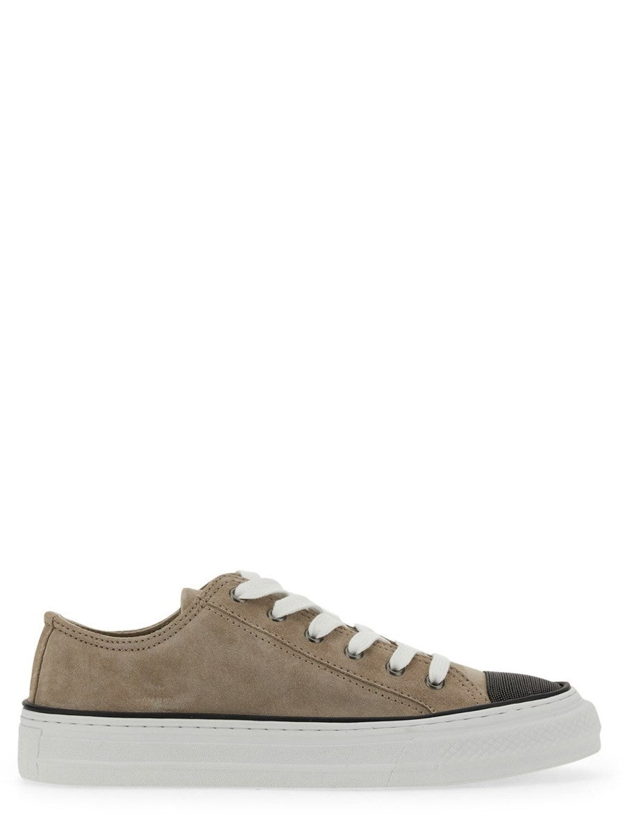 Brunello Cucinelli SNEAKER MIT EDLER ZEHENPARTIE