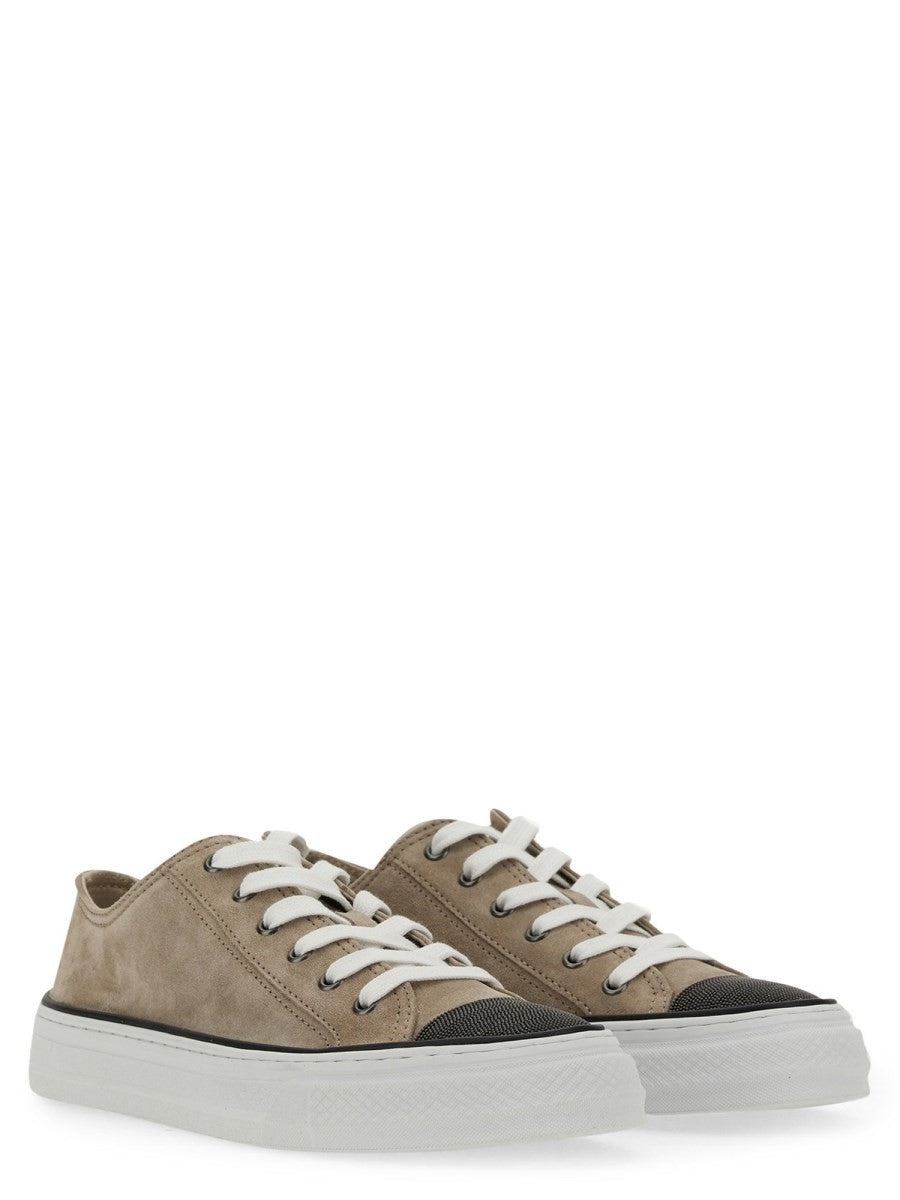 Brunello Cucinelli SNEAKER MIT EDLER ZEHENPARTIE