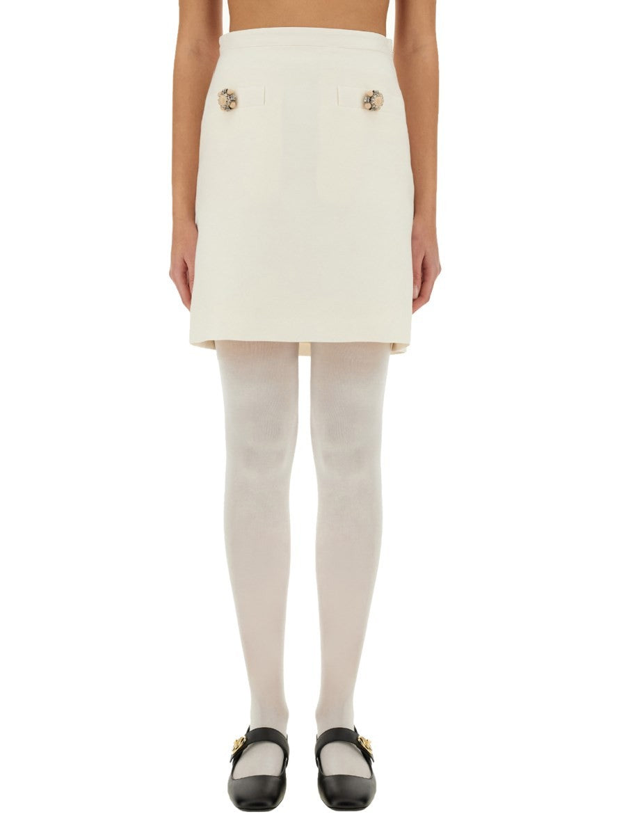Valentino EINFARBIGER CREPE COUTURE ROCK