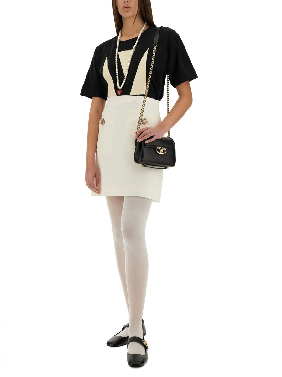 Valentino EINFARBIGER CREPE COUTURE ROCK