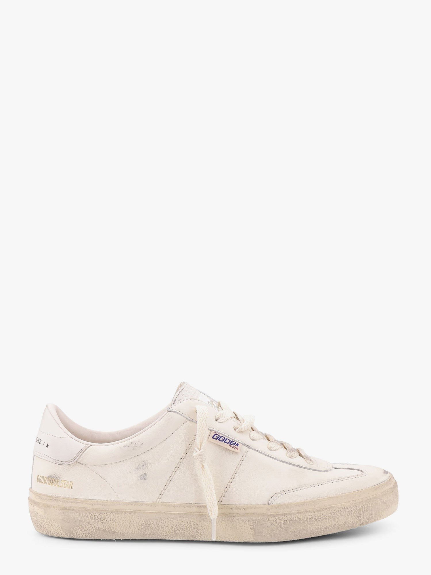 Golden Goose Deluxe Brand Soul star leather low-top sneakers with used effect