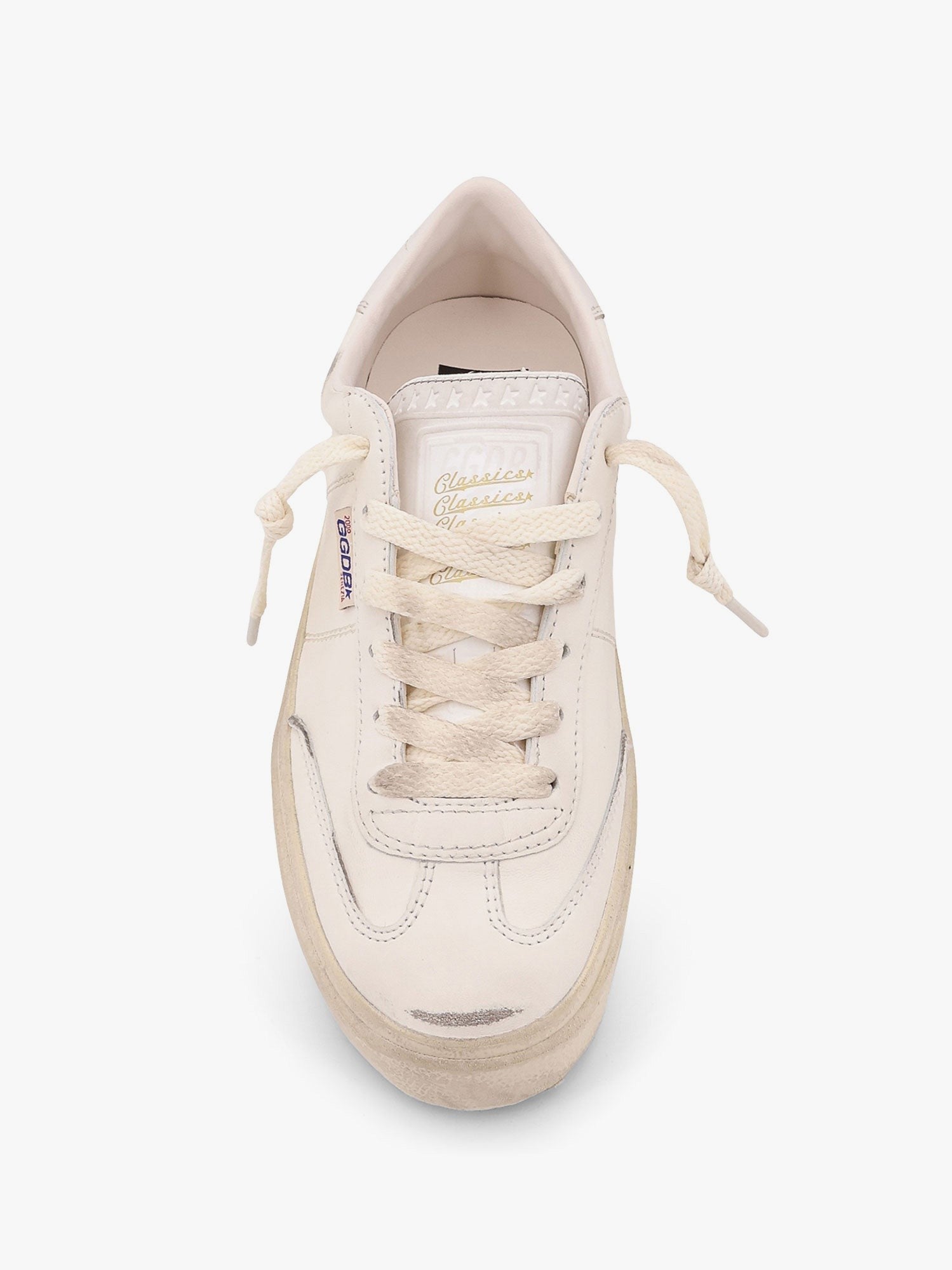 Golden Goose Deluxe Brand Soul star low-top leather sneakers with used effect