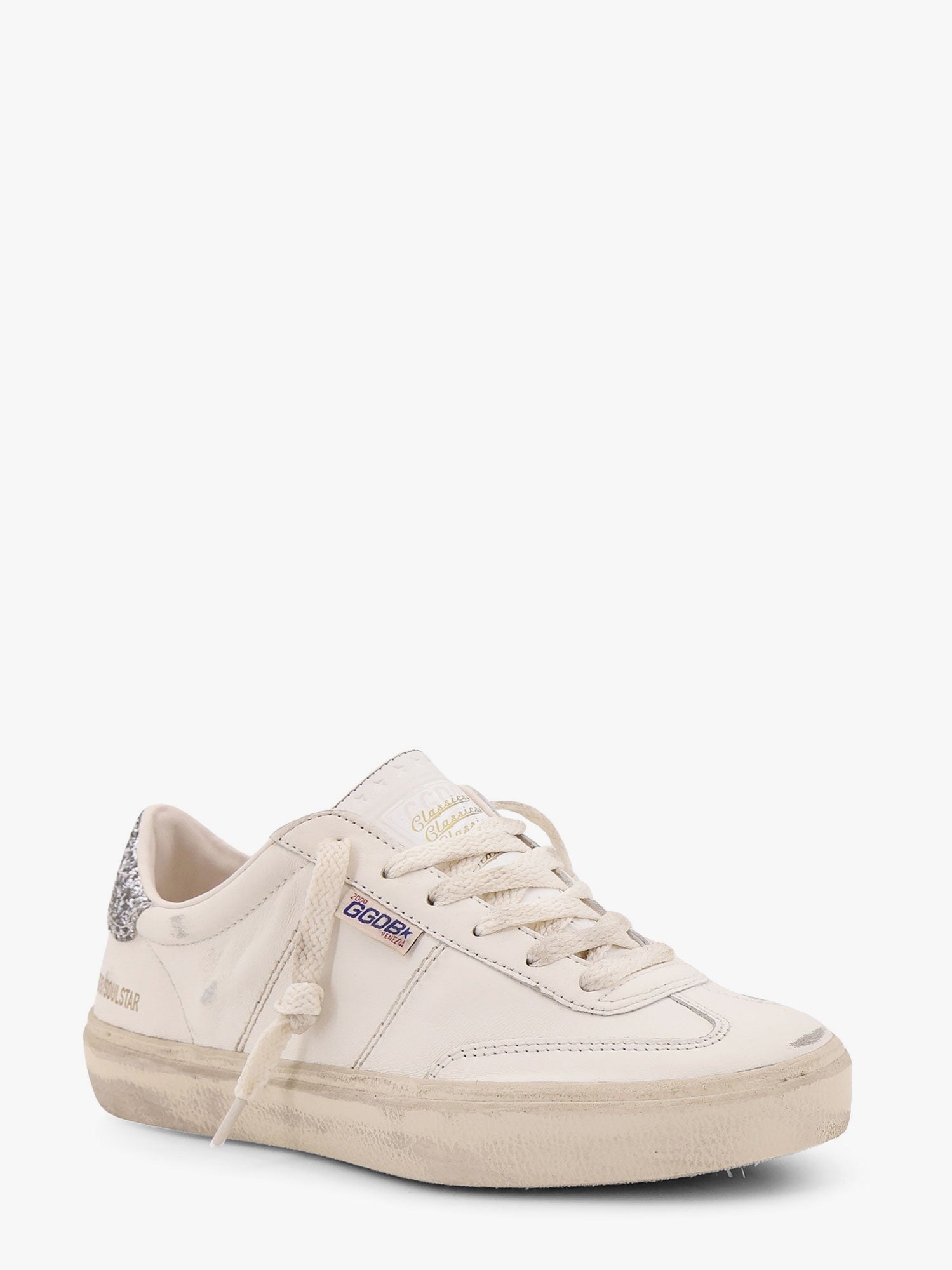 Golden Goose Deluxe Brand Soul star low-top leather sneakers with used effect