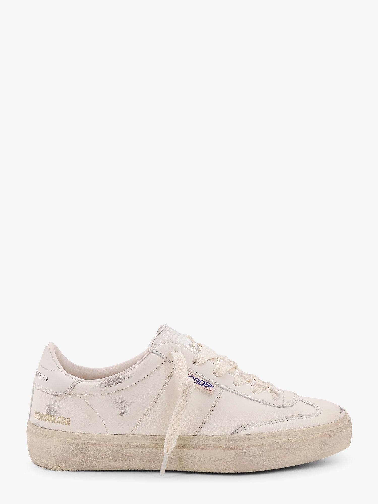 Golden Goose Deluxe Brand Soul star low-top leather sneakers with used effect