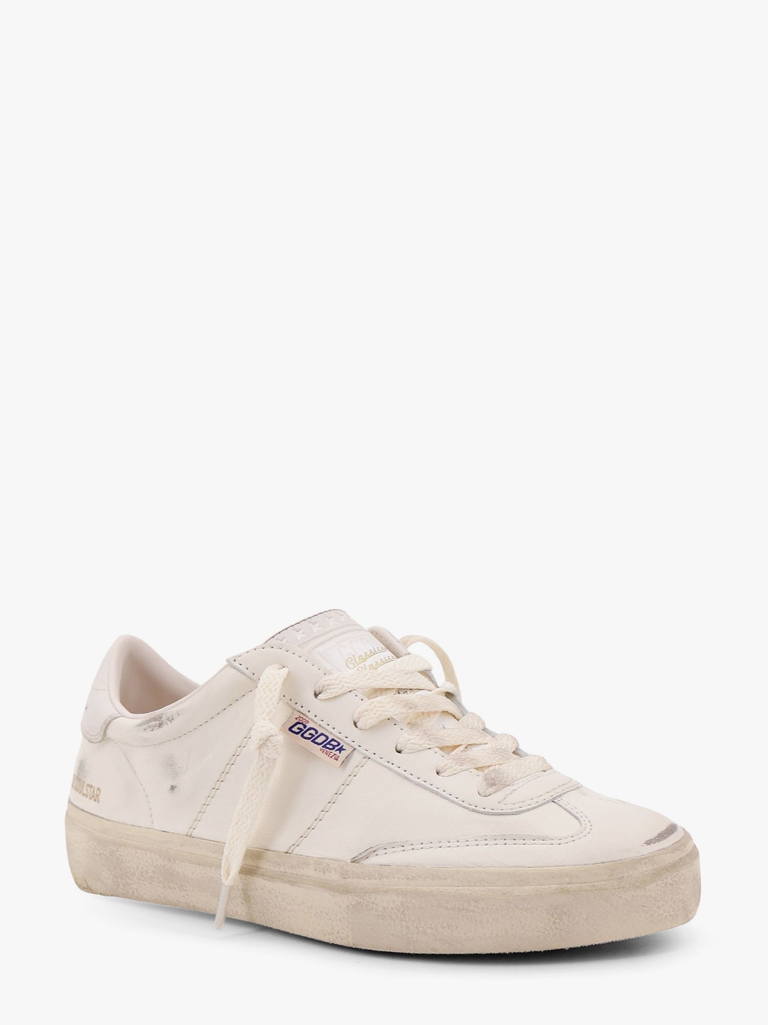 Golden Goose Deluxe Brand Soul star low-top leather sneakers with used effect