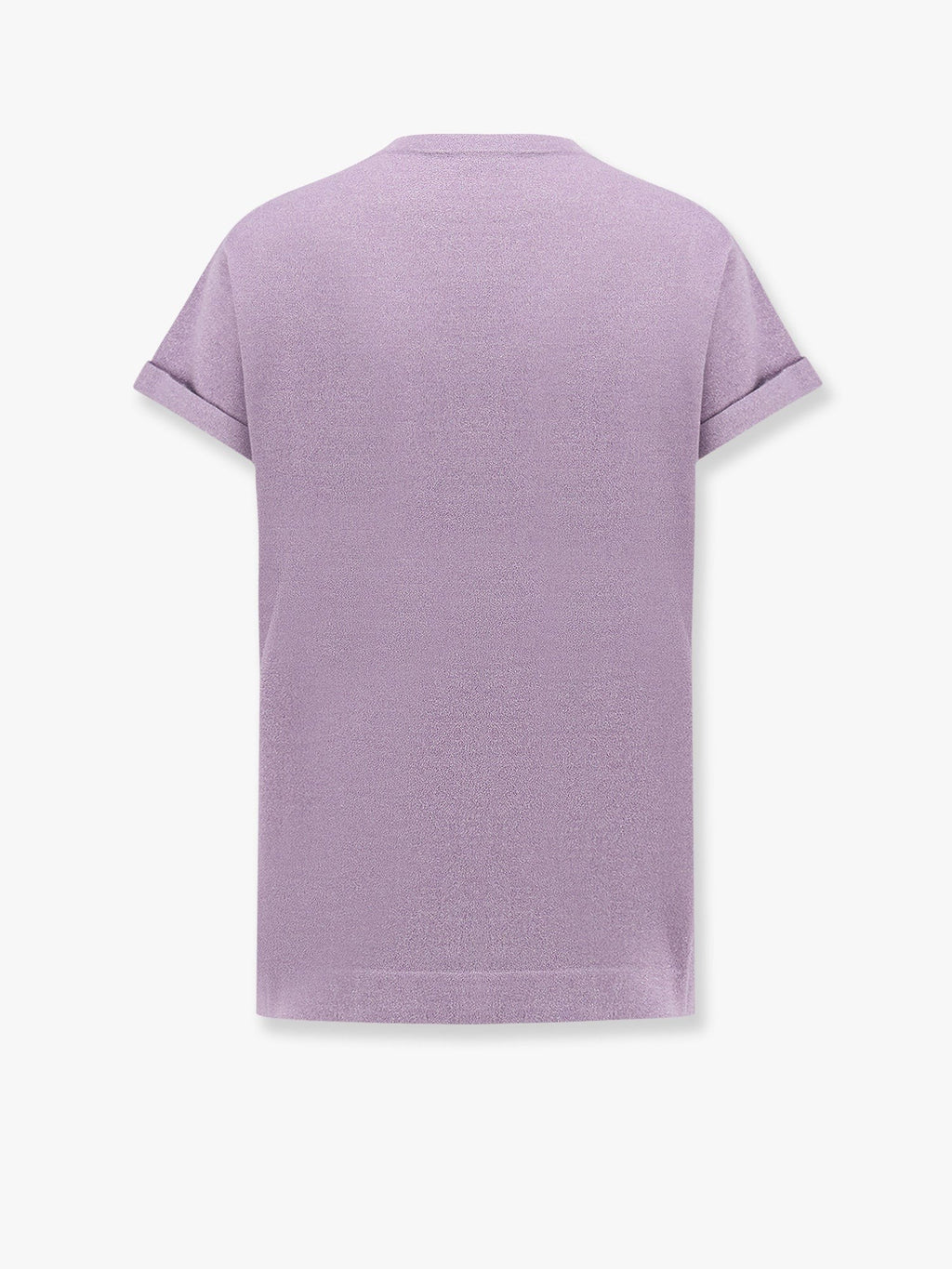 Brunello Cucinelli Glinsende T-skjorte i kasjmir og silke