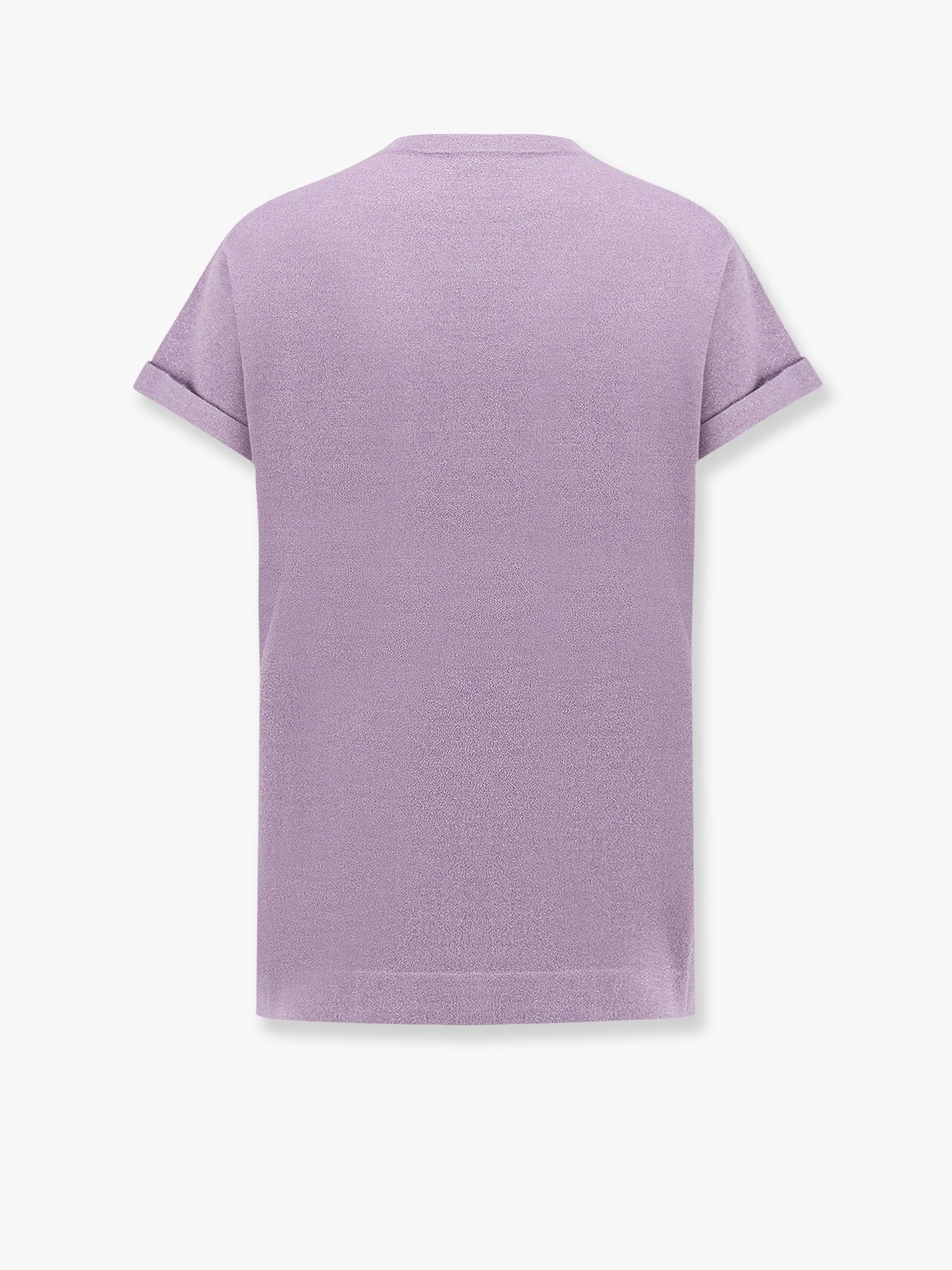 Brunello Cucinelli Glitzerndes T-Shirt aus Kaschmir und Seide