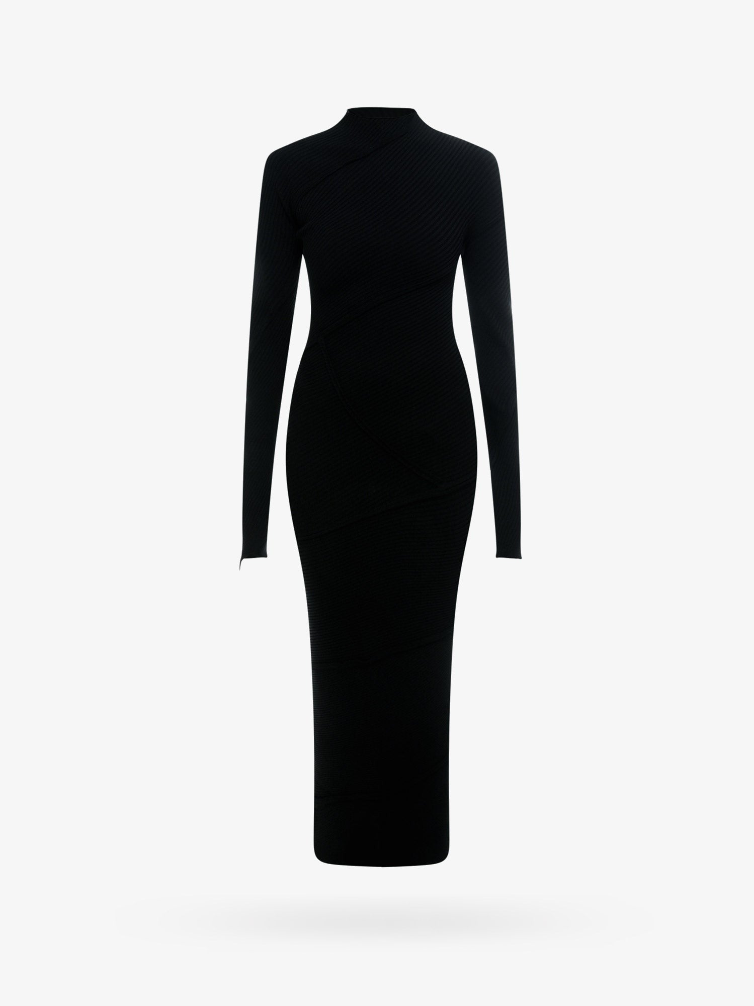 Balenciaga Spirální viskózové šaty