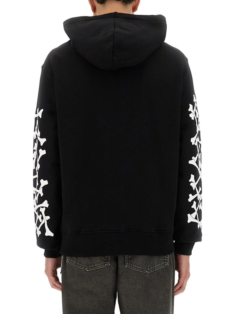 Amiri STACKED BONES PRINT HOODIE