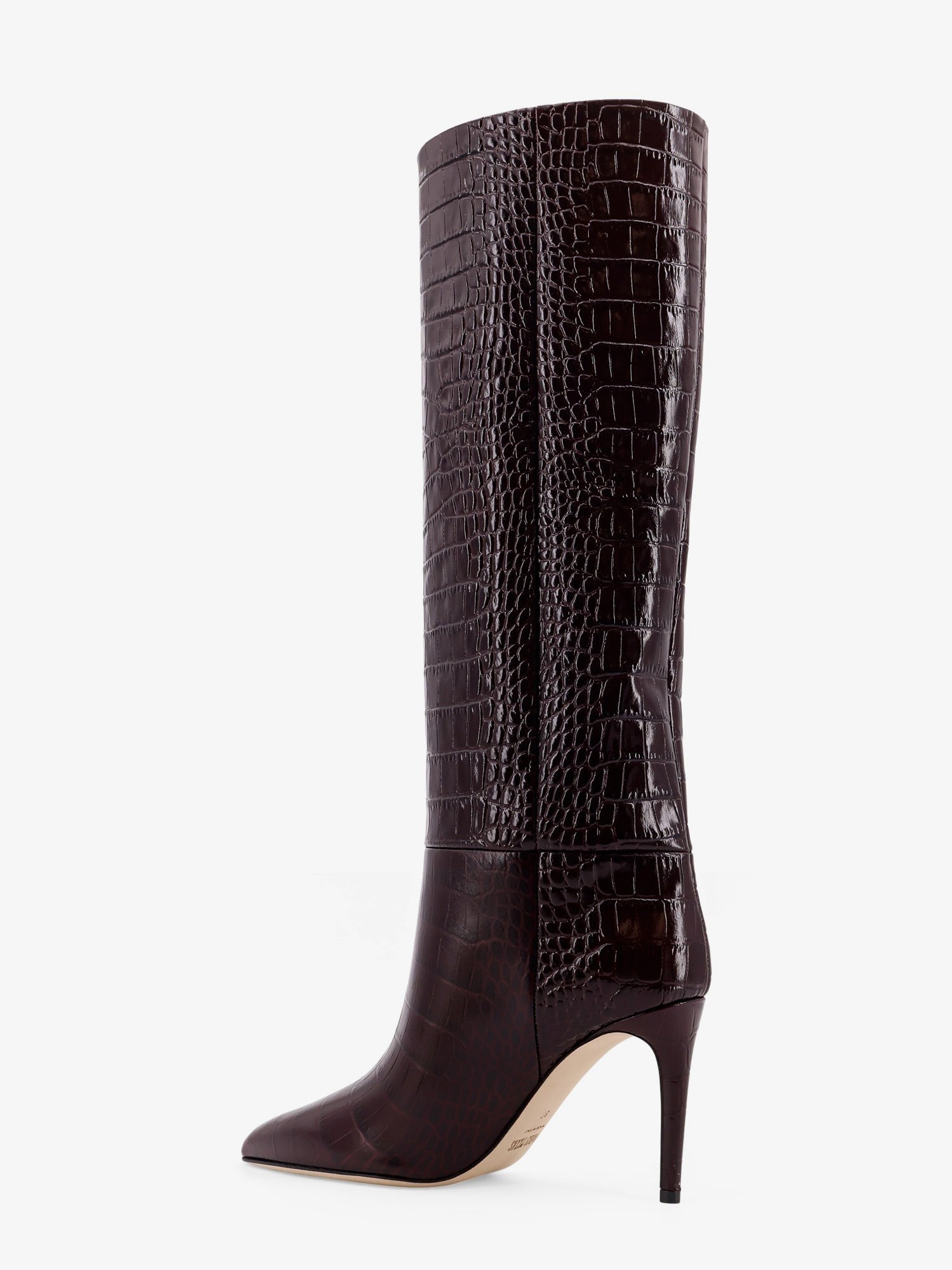 Paris Texas Stiletto Embossed Croco leather boots