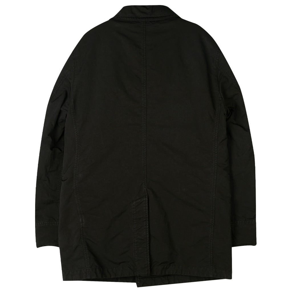 Back view of the Stone Island black David-TC padded jacket.
