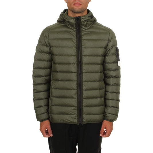 Stone Island Loom Woven Down-TC hooded jacket in recycled nylon