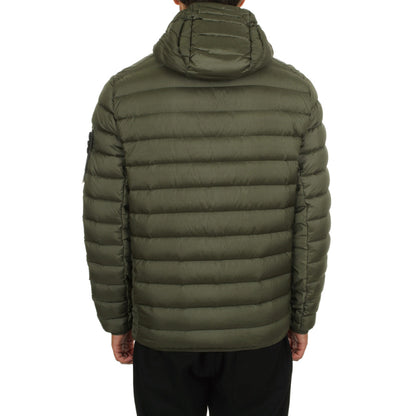 Back view of the Stone Island lightweight recycled nylon puffer jacket