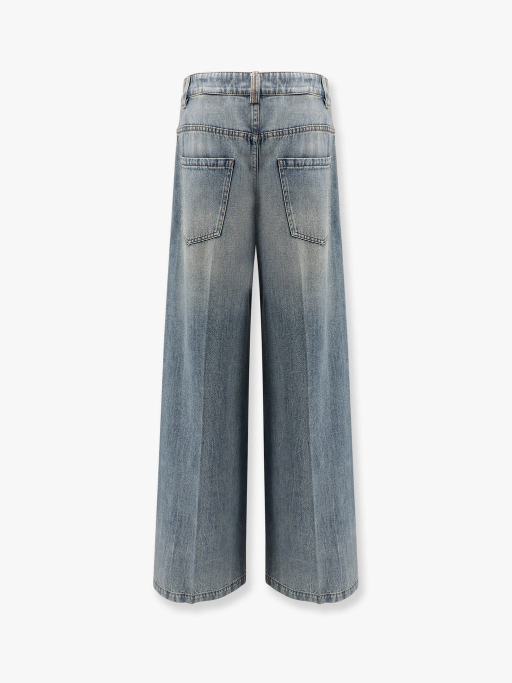 Brunello Cucinelli Stone-washed traperice širokih nogavica