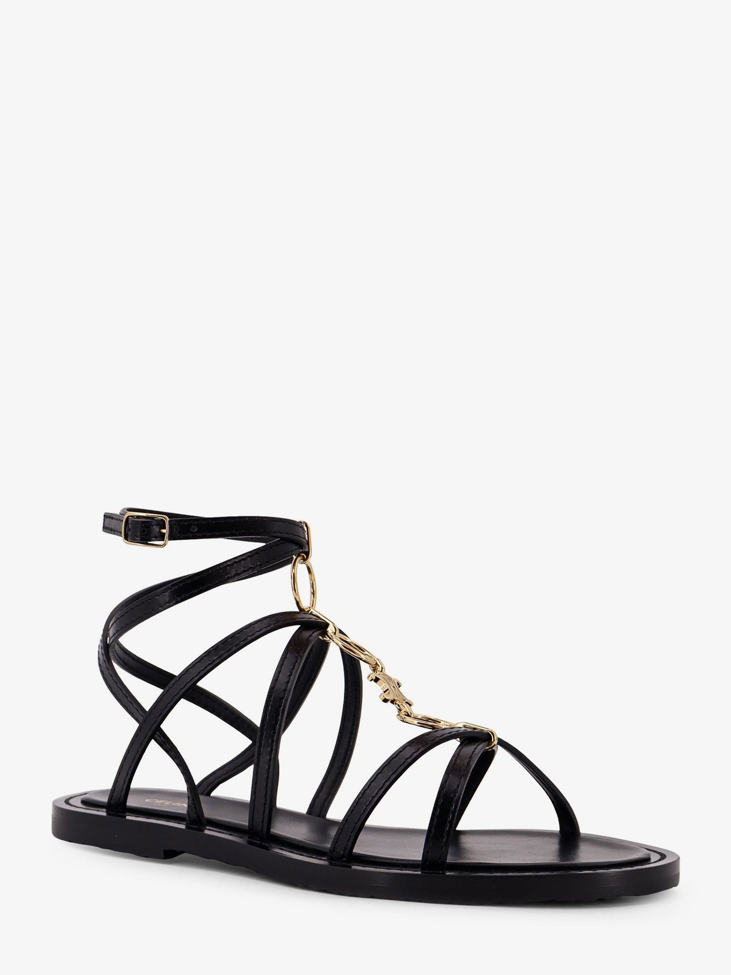 Celine Kožené sandály Strappy Jewel