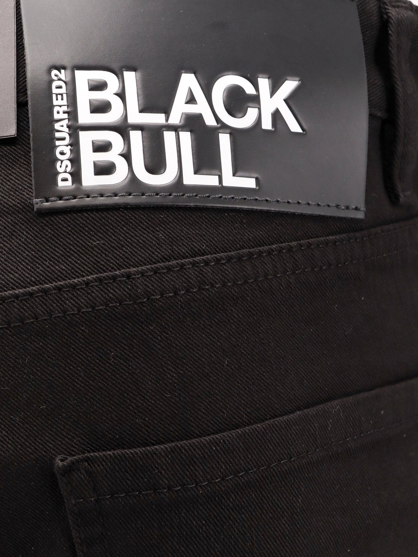 Dsquared2 Stretch bomuldsbukser med hvidt 'bull tag'