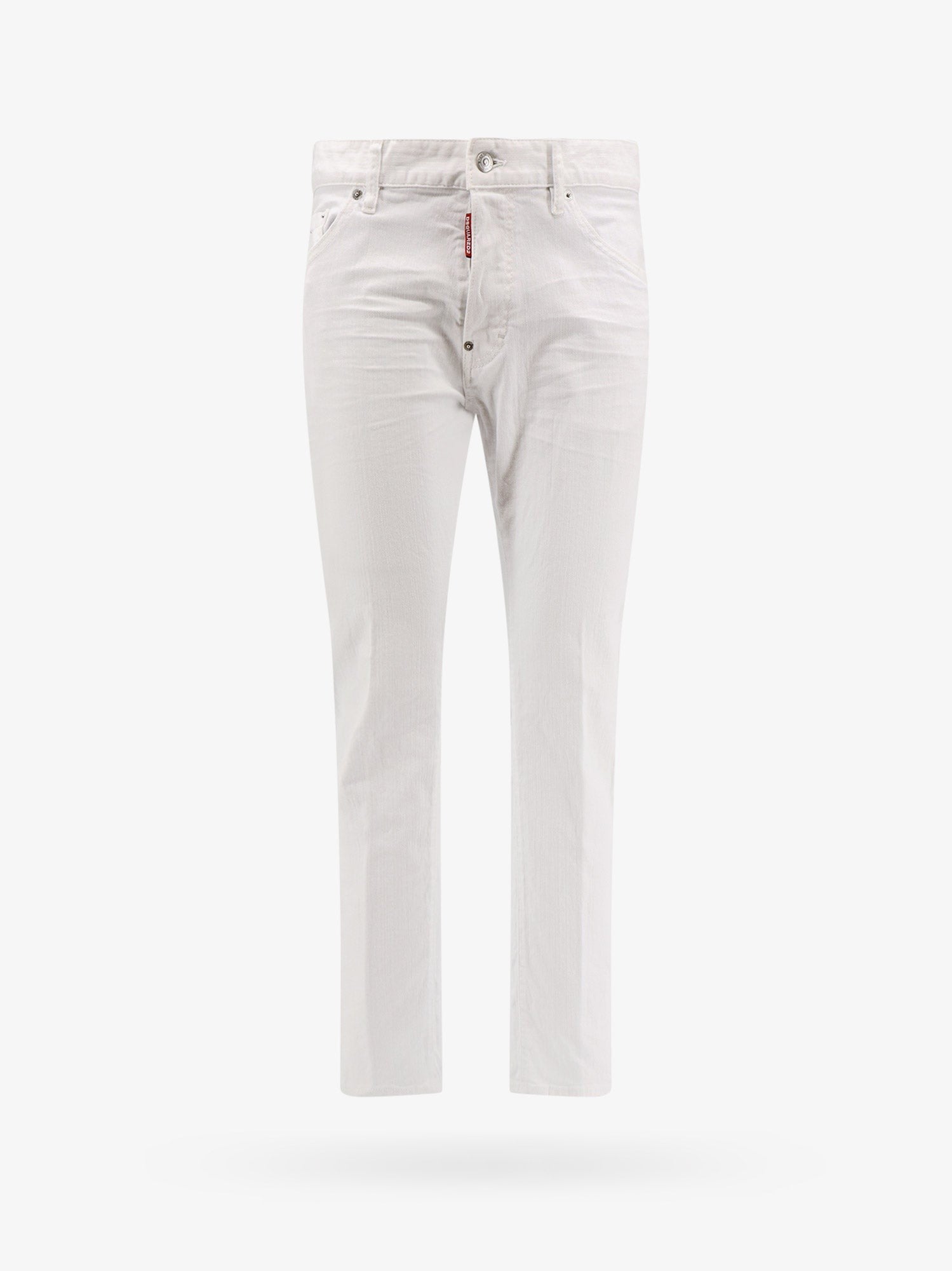 Dsquared2 Stretch bomuldsbukser med hvidt 'bull tag'