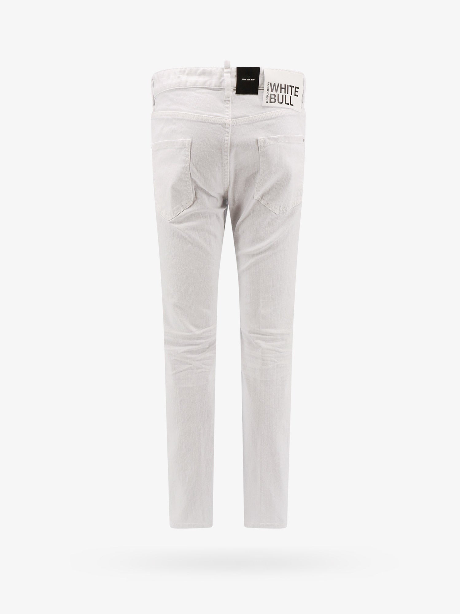Dsquared2 Stretch bomuldsbukser med hvidt 'bull tag'