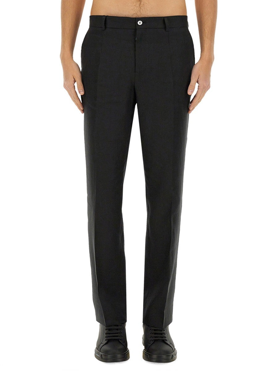 Dolce & Gabbana STRETCH LINEN SKRÆDDERSYEDE BUKSER