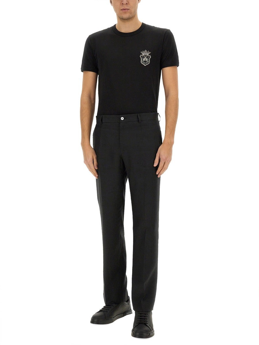 Dolce & Gabbana STRETCH LINEN SKRÆDDERSYEDE BUKSER