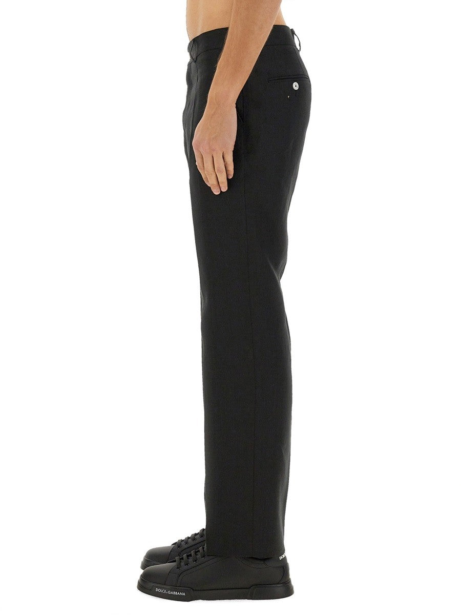 Dolce & Gabbana STRETCH LINEN SKRÆDDERSYEDE BUKSER