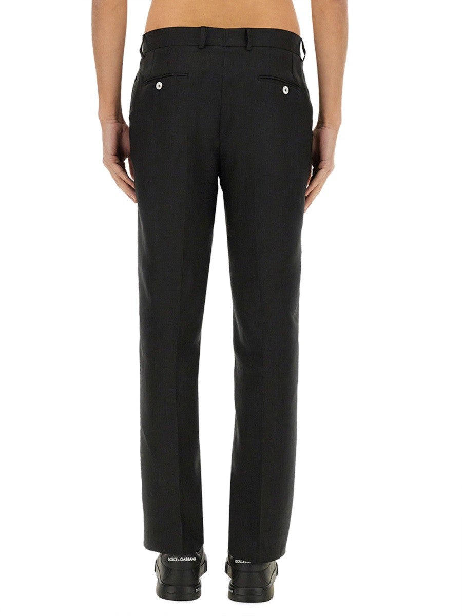 Dolce & Gabbana STRETCH LINEN SKRÆDDERSYEDE BUKSER