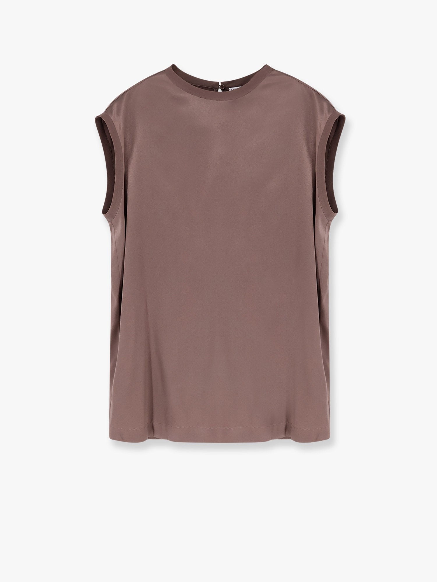 Brunello Cucinelli Stretch-Seidentop mit Monili-Detail