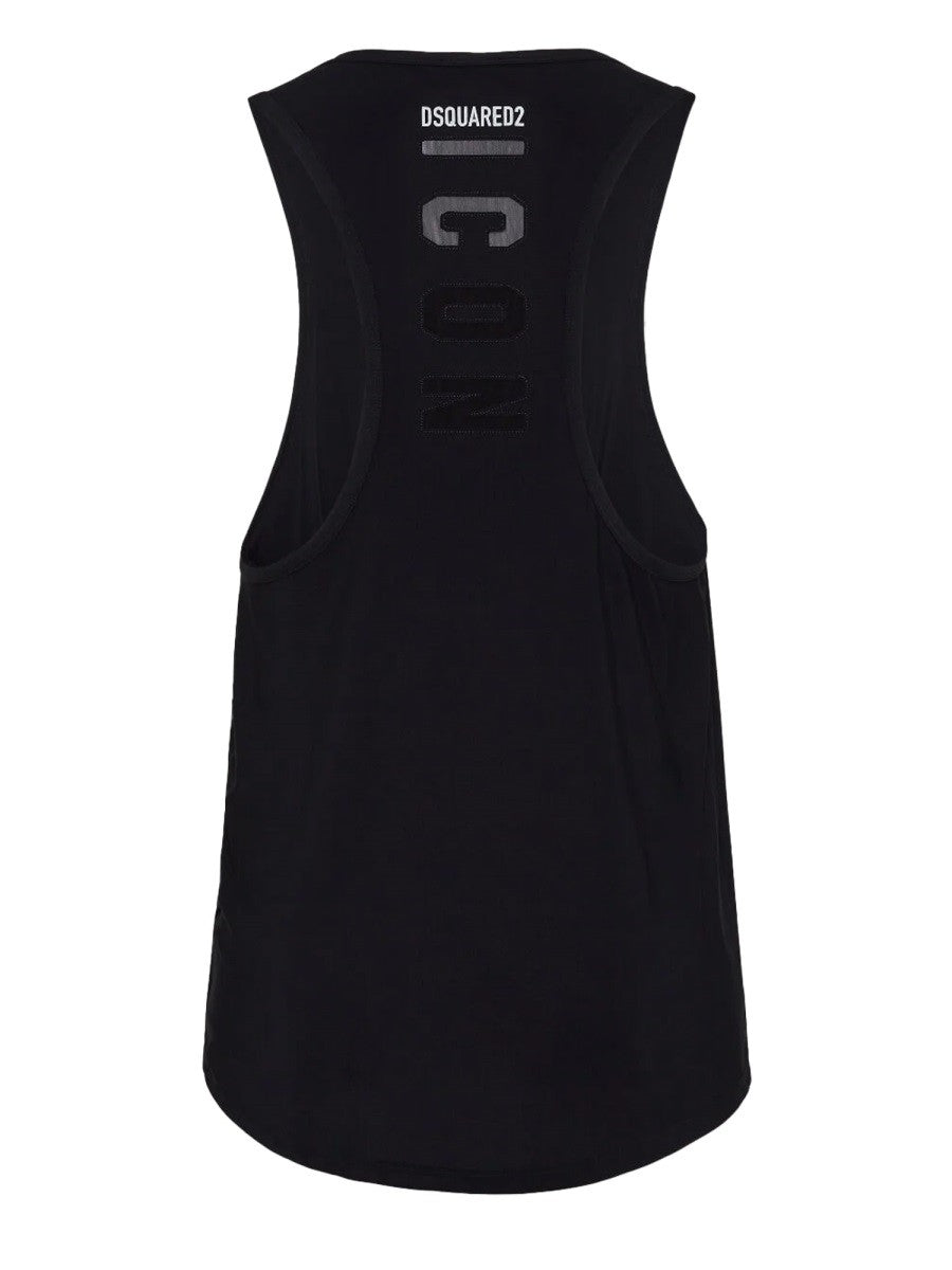 Dsquared2 STRETCH TECHNICAL FABRIC JERSEY TANK TOP