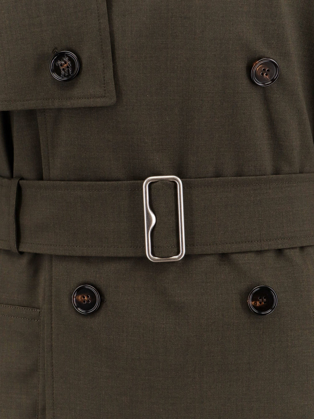 Burberry Strečový vlněný trenčkot