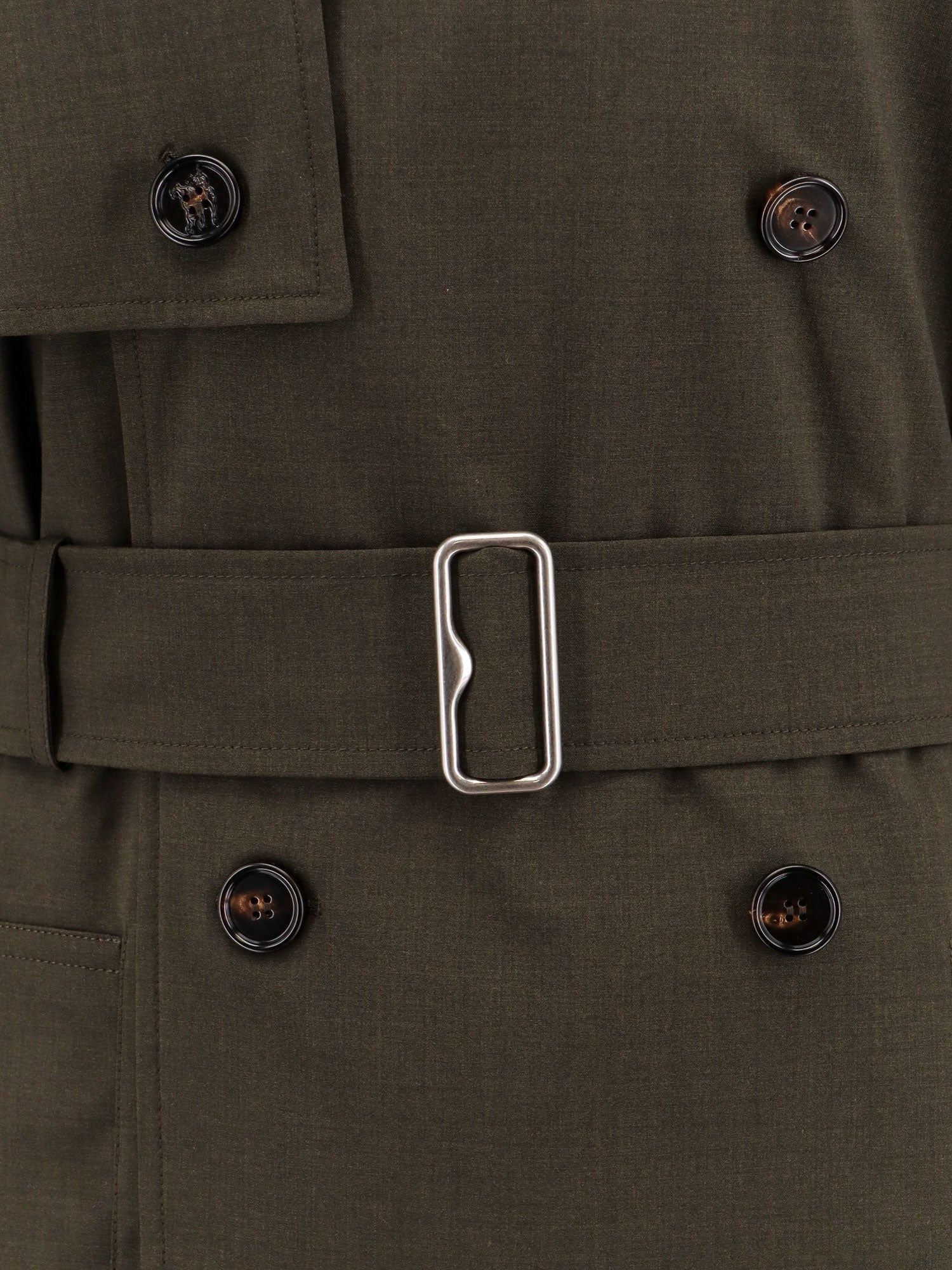 Burberry Strečový vlněný trenčkot