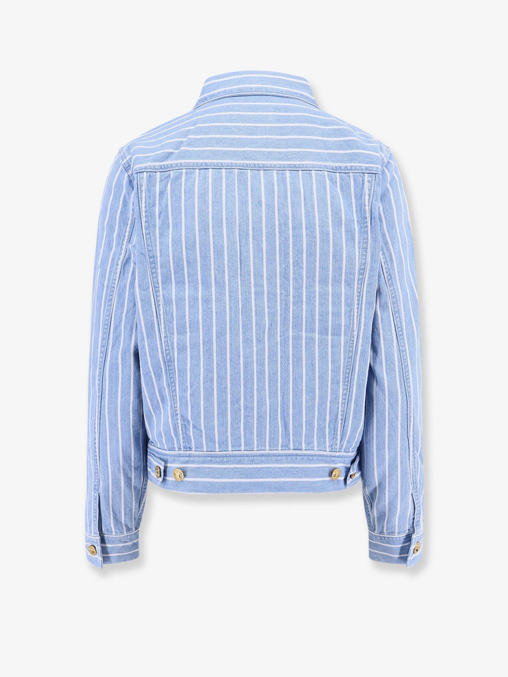 Celine Pruhovaná bavlněná bunda s knoflíky Triomphe