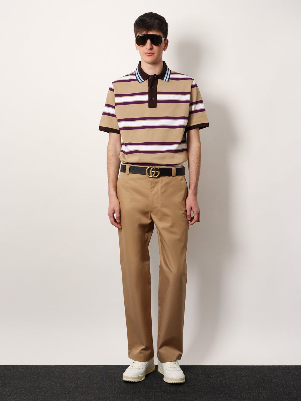 Gucci Polo en coton rayé