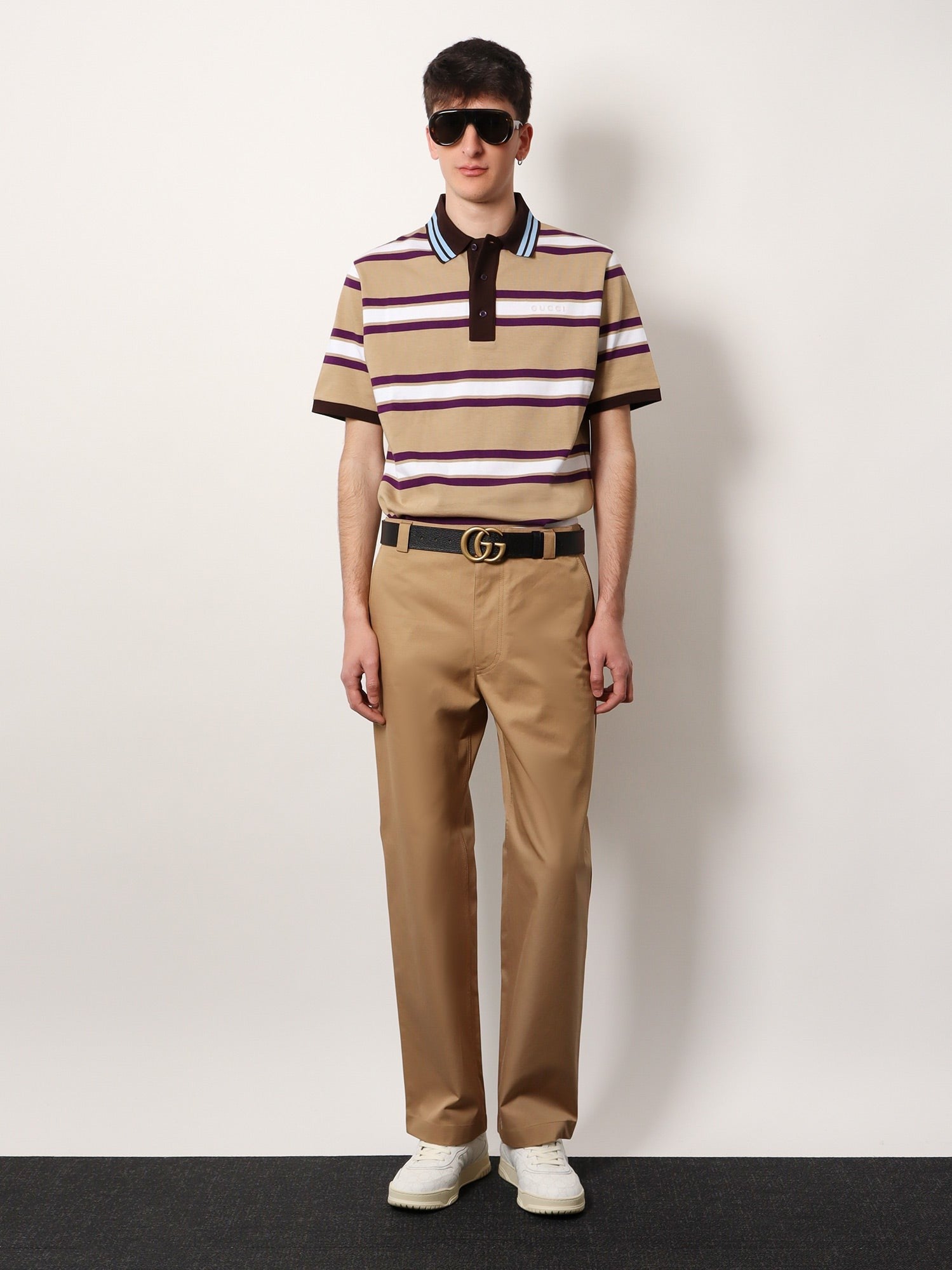 Gucci Polo en coton rayé